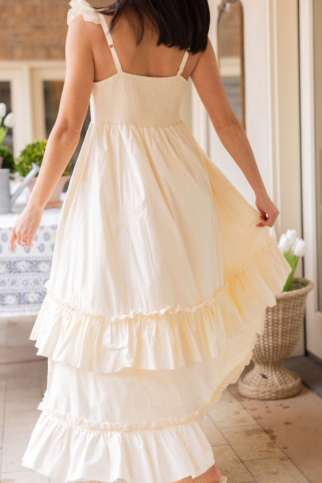 Gaia Butterfly Dress in Ivory