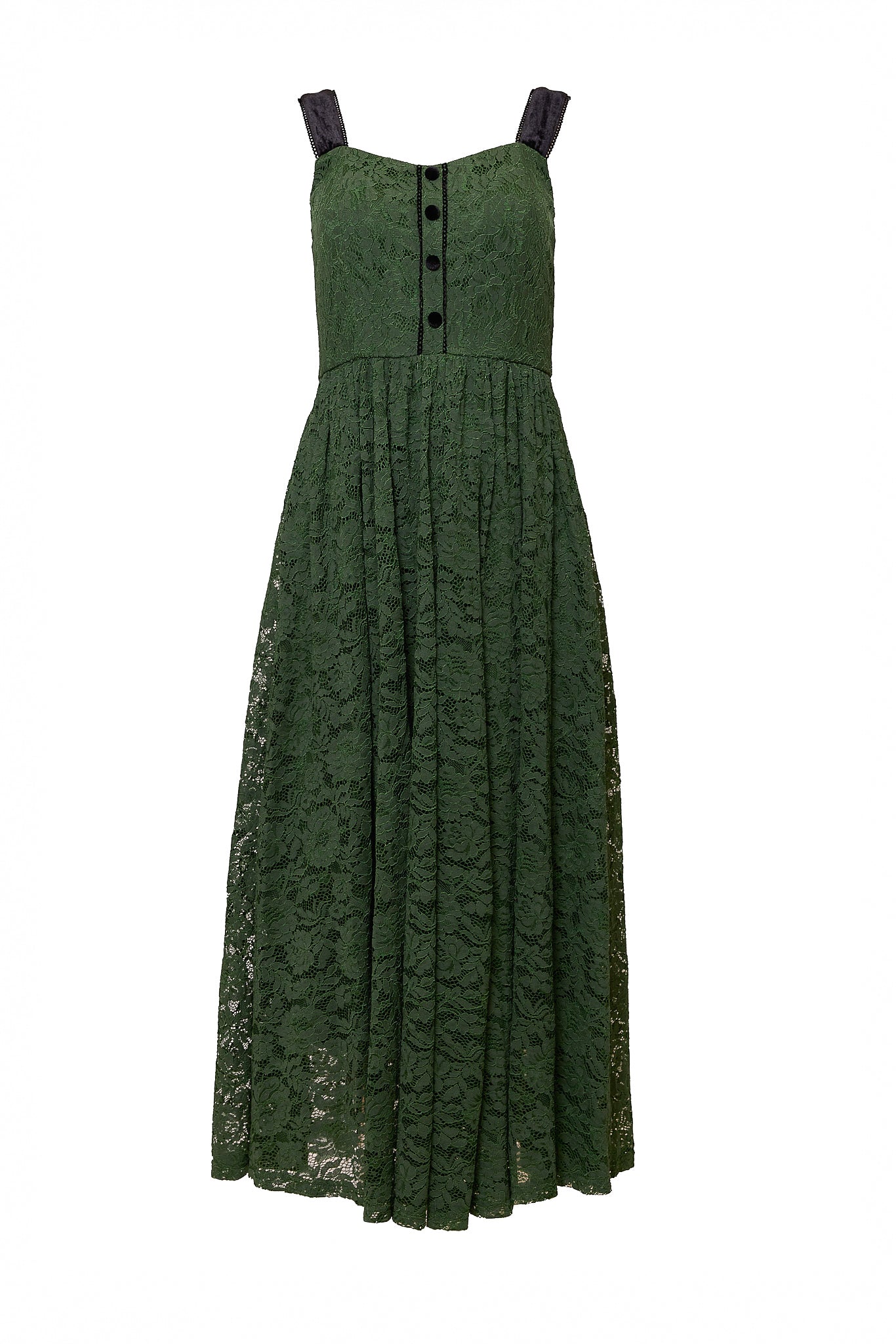 green tank midi dress Penny Tank Midi Dress in Green Lace 12