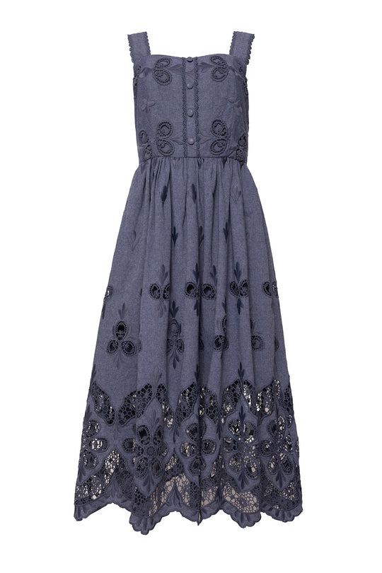 Penny Tank Midi Dress in Embroidered Chambray 14 Penny Tank Midi Dress in Embroidered Chambray 14