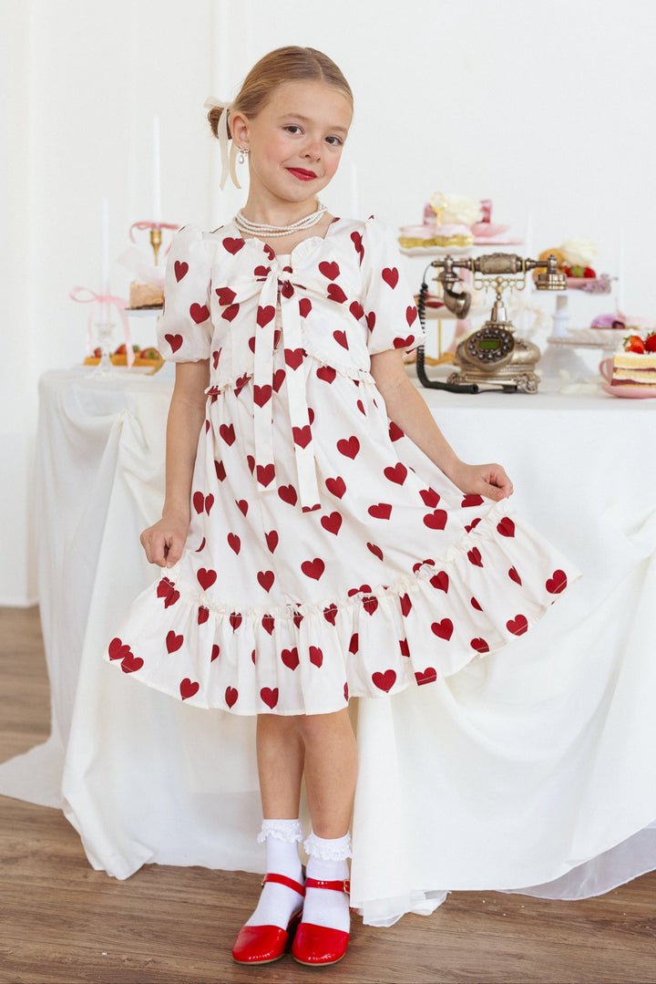 Mini Picnic Dress in Hearts