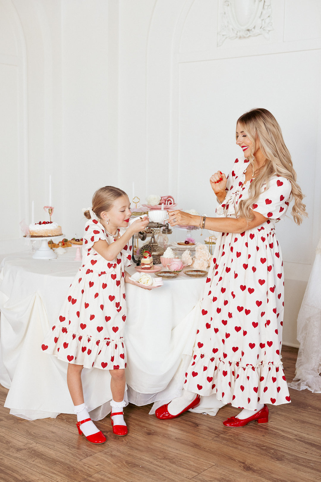 Mini Picnic Dress in Hearts - FINAL SALE