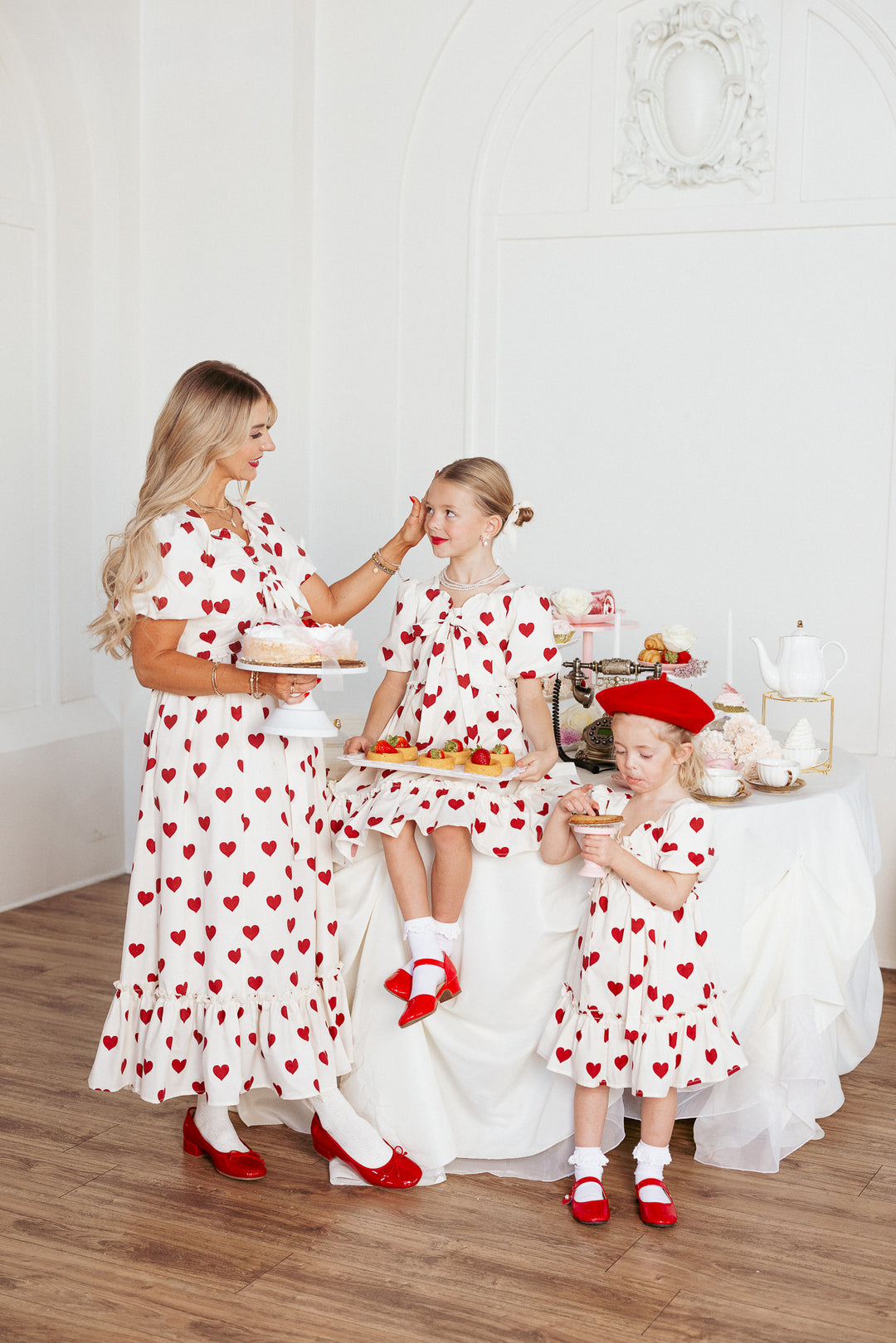 Mini Picnic Dress in Hearts - FINAL SALE