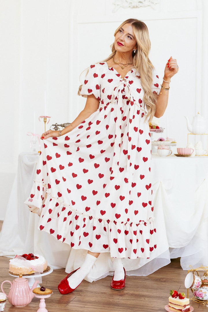 Picnic Dress in Hearts