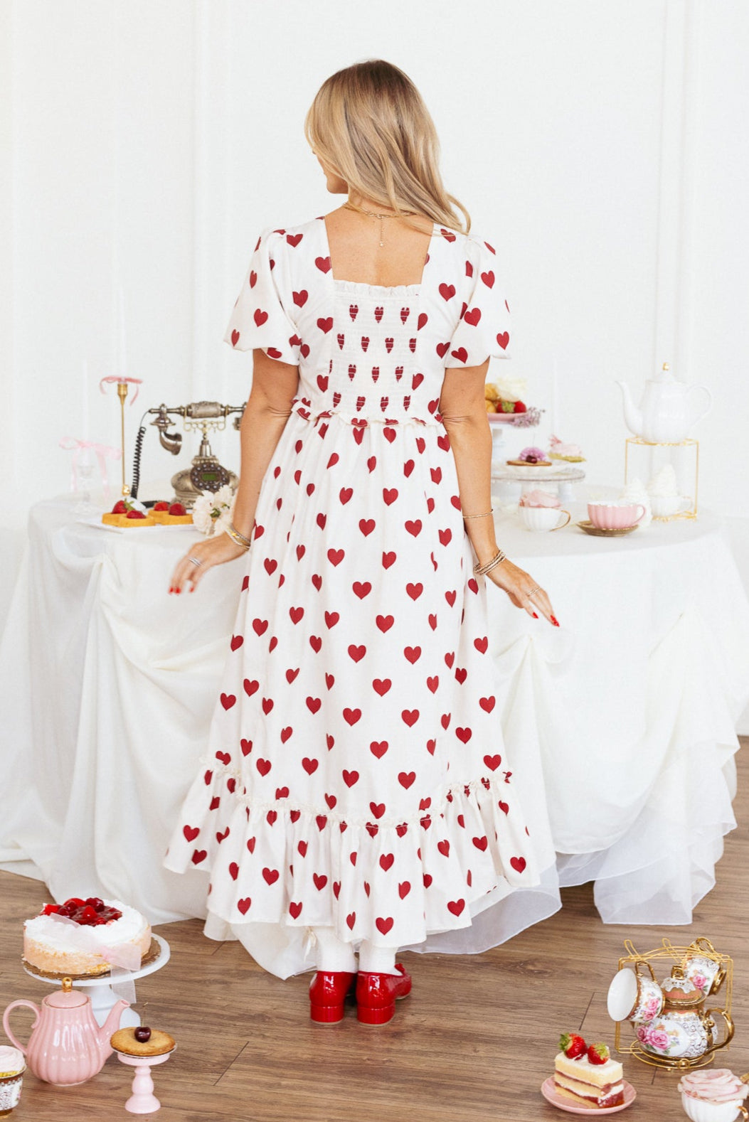 Picnic Dress in Hearts