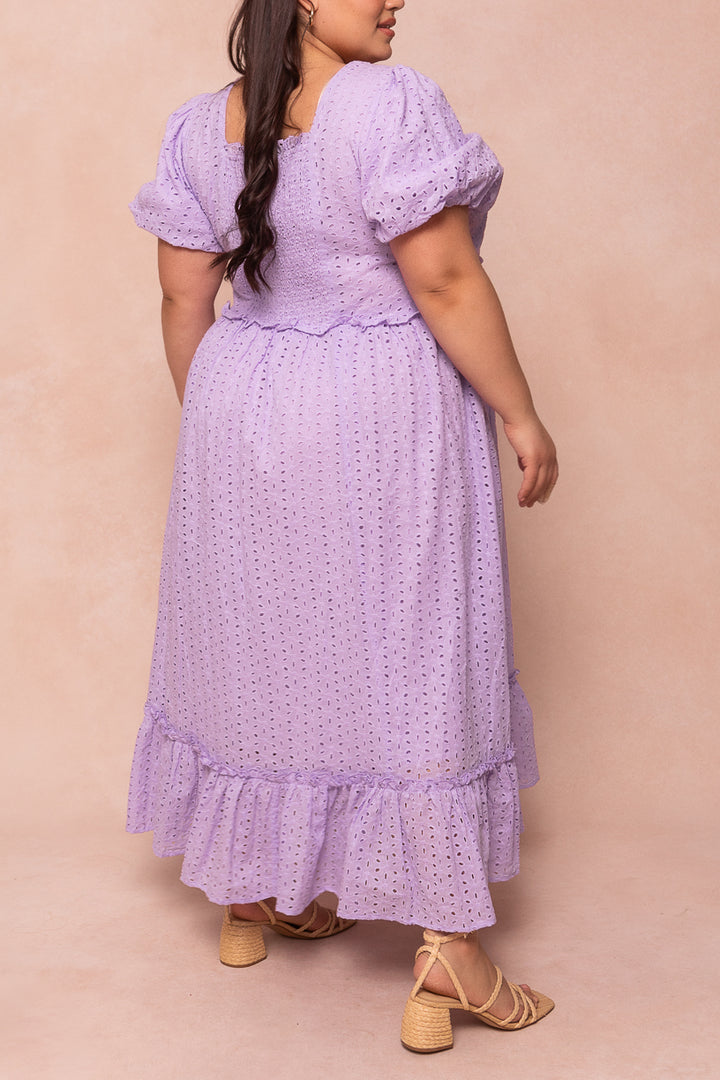 Picnic Dress in Lavender Eyelet