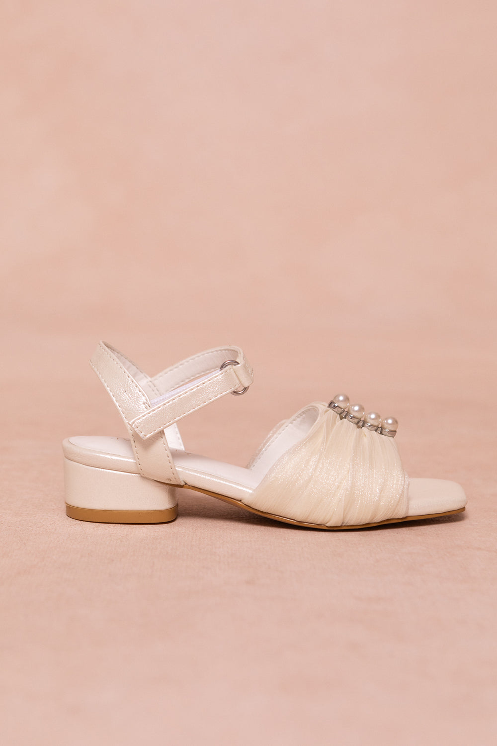 Mini Piper Pearl Heel in Ivory - FINAL SALE