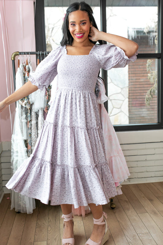 Madeline Dress in Purple
