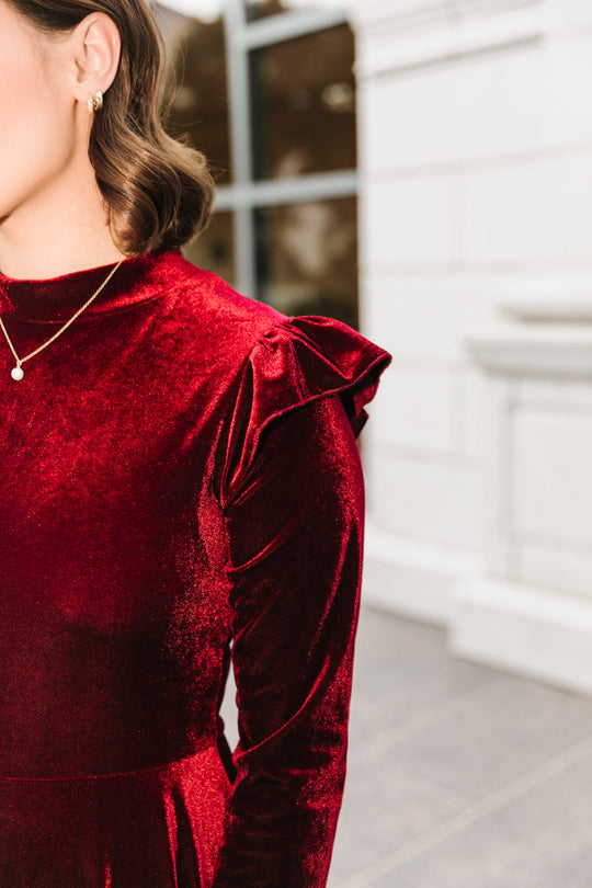 La La Lady Dress in Wine