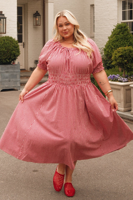 Jessie Dress in Red Gingham