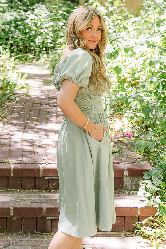 Rae Dress in Sage