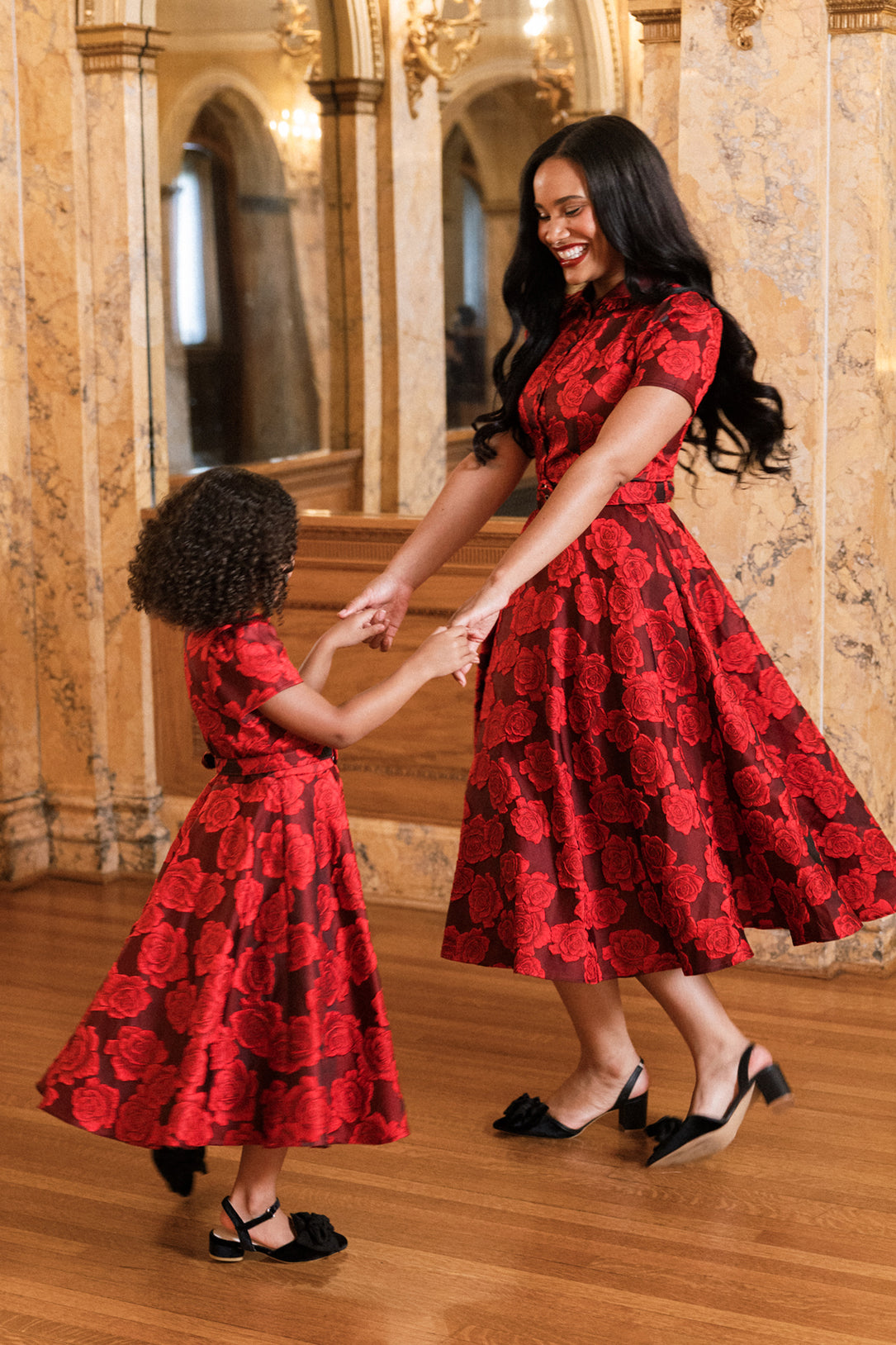 Remi Dress in Vibrant Rose