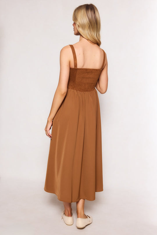 Roma Dress in Tan