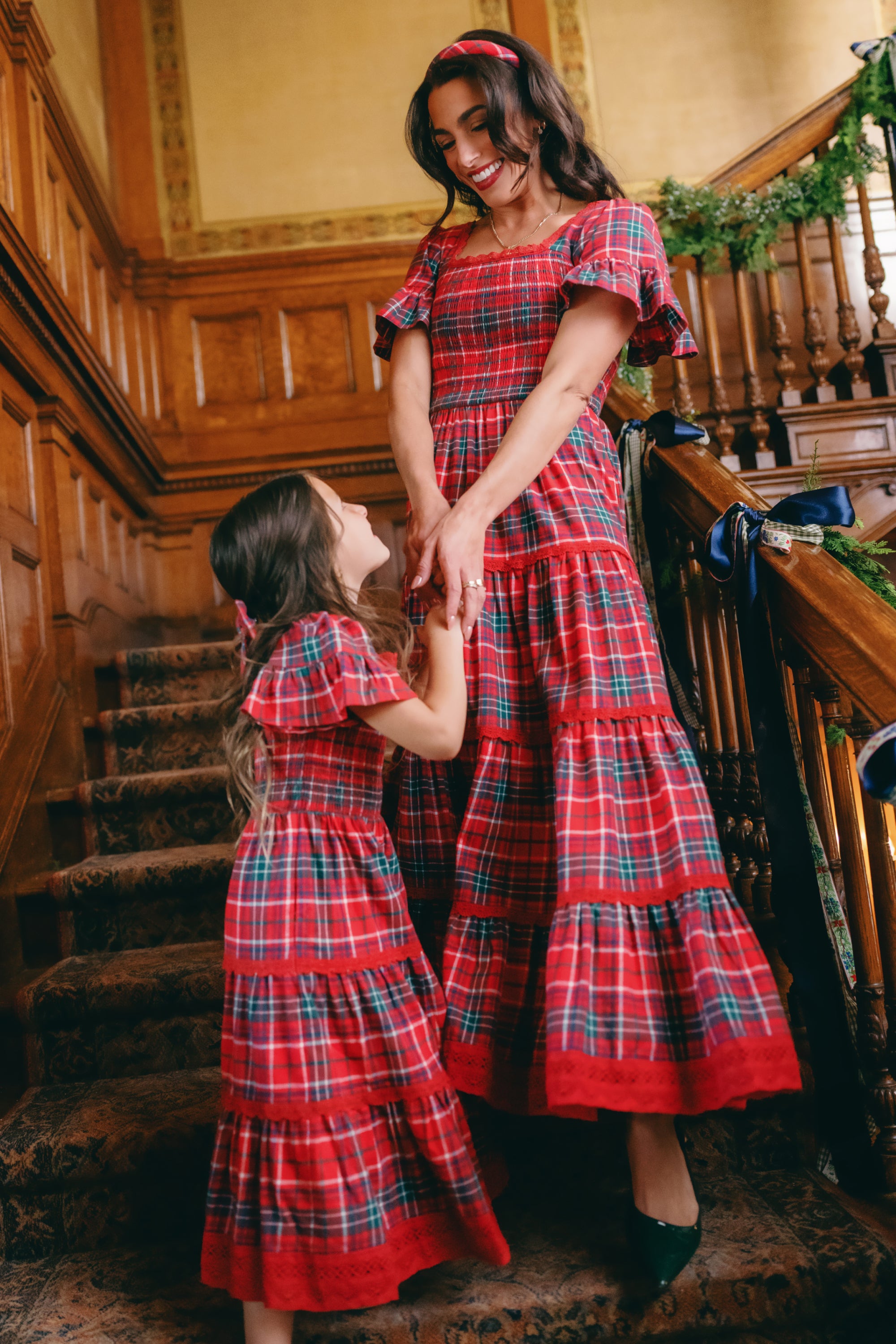 Rosario Dress in Christmas Cheer Plaid | Ivy City Co