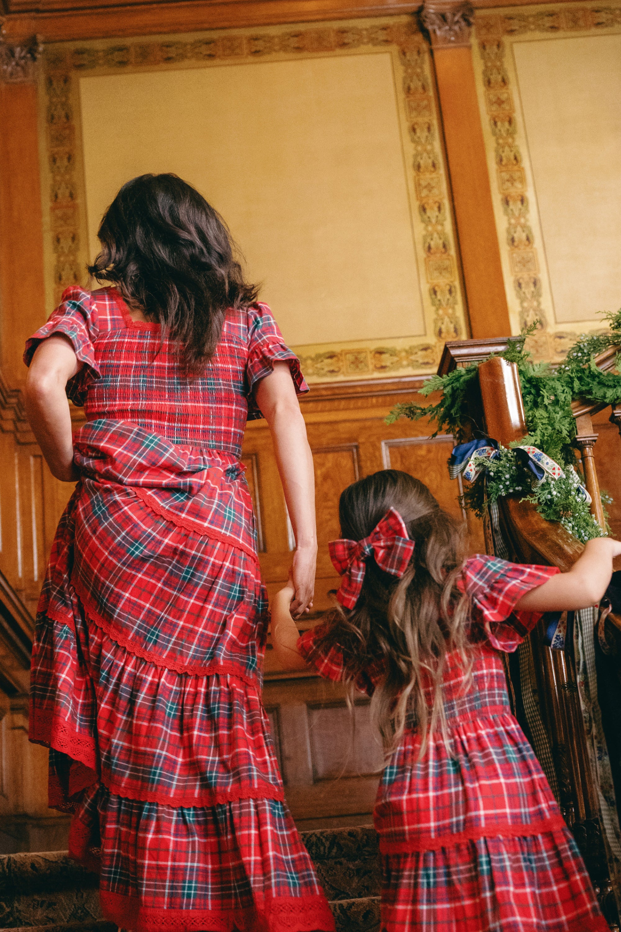 Rosario Dress in Christmas Cheer Plaid | Ivy City Co