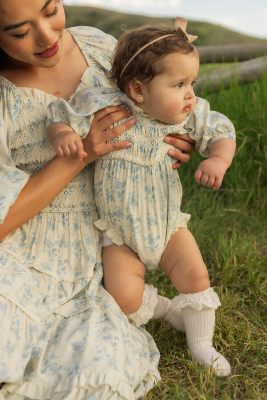 Roselyn Dress in Ivory Porcelain Fleur-6