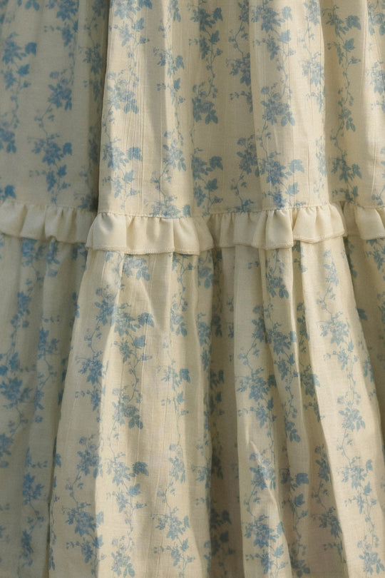 Roselyn Dress in Ivory Porcelain Fleur-8