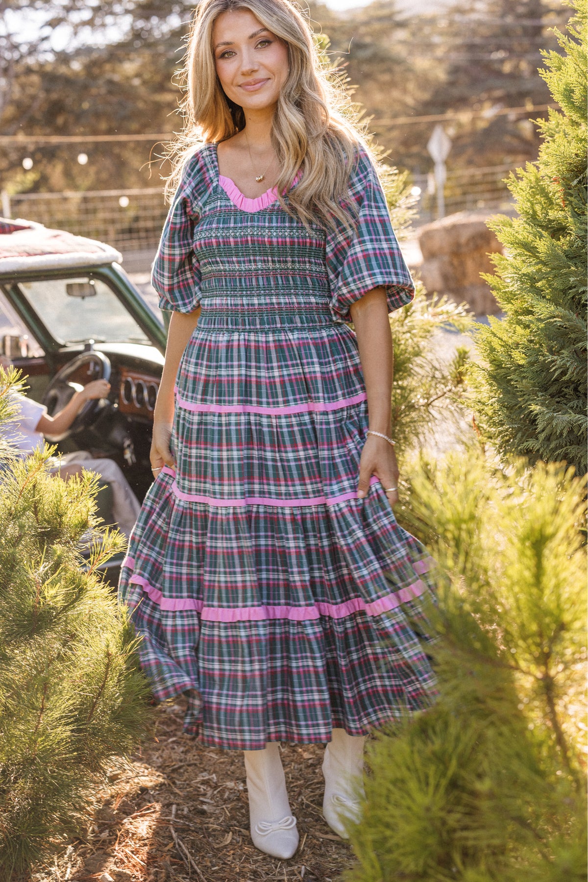 Roselyn Dress in Season's Greetings Plaid