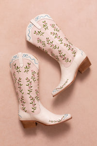 Mini Rosemary Cowgirls Boots in Denim