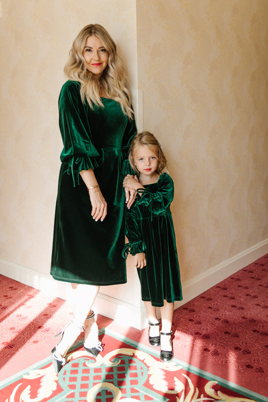 Scarlett Dress in Emerald
