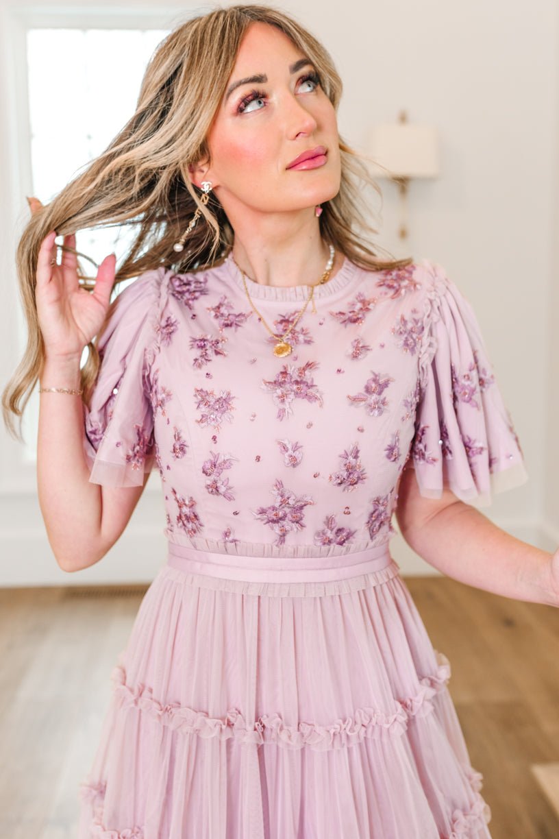 Anastasia Dress in Mauve