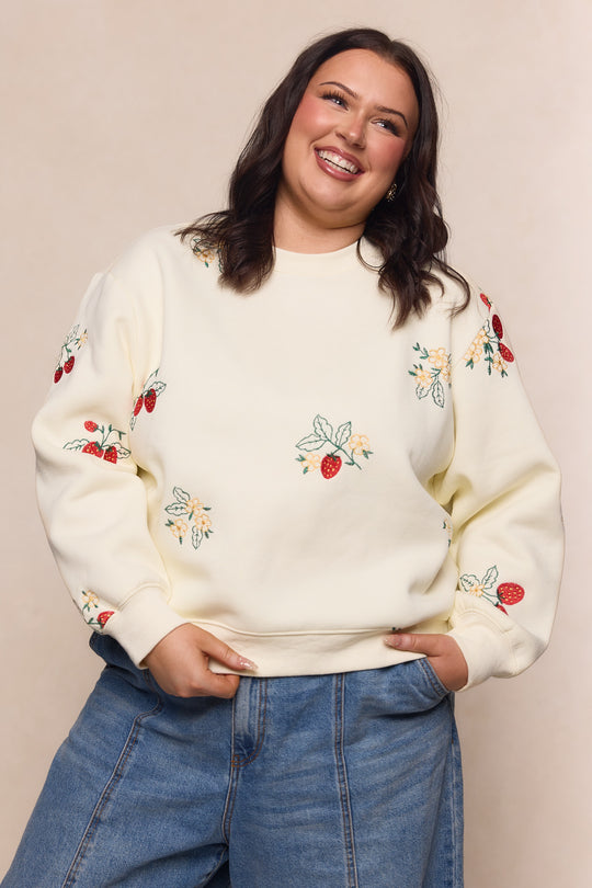 Sabina Sweatshirt in Cream
