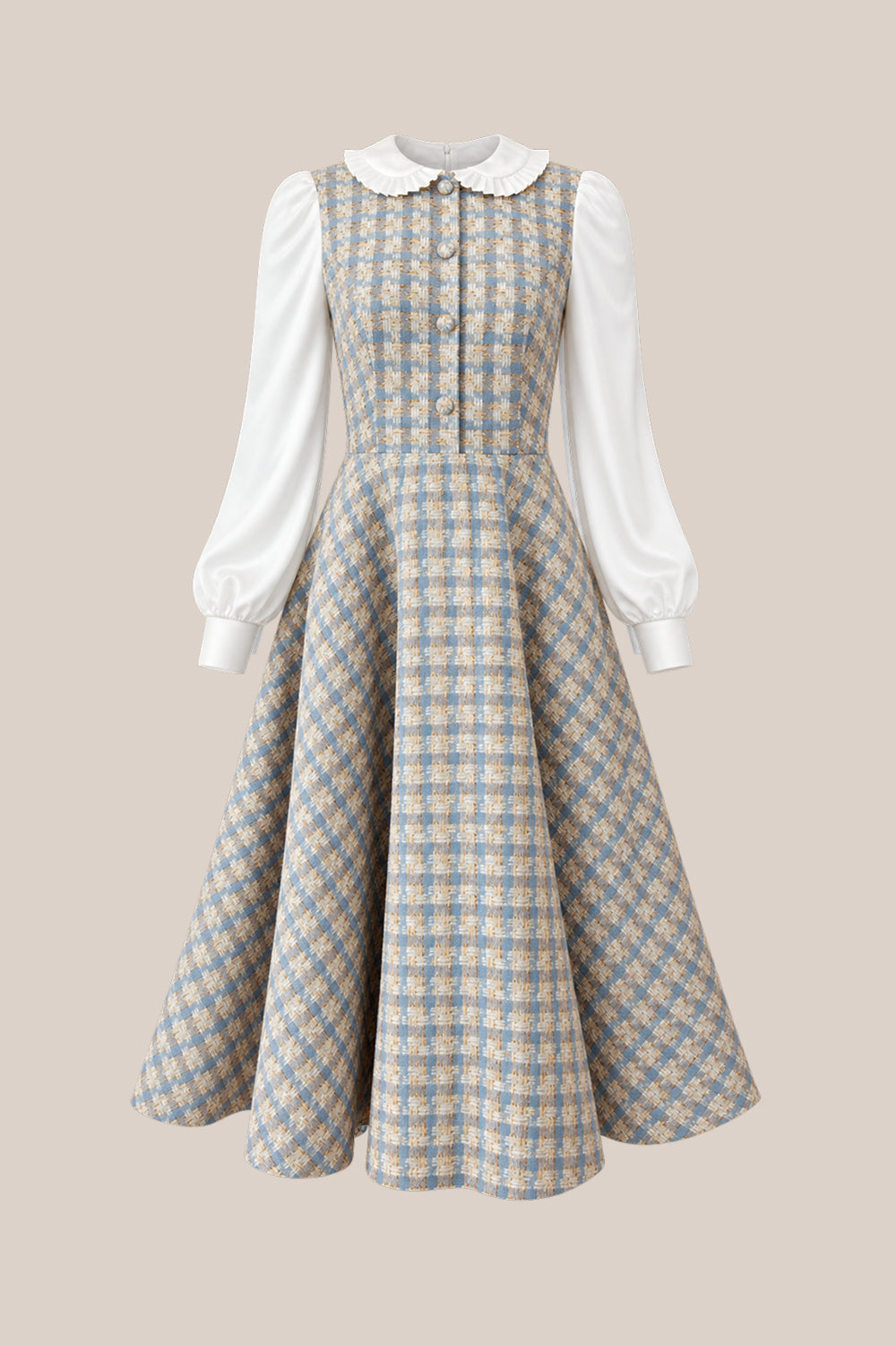 Saoirse Dress in Glacier Tweed