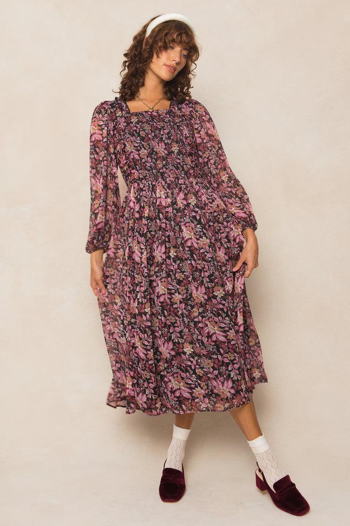 Sasha Dress in Faded Floral