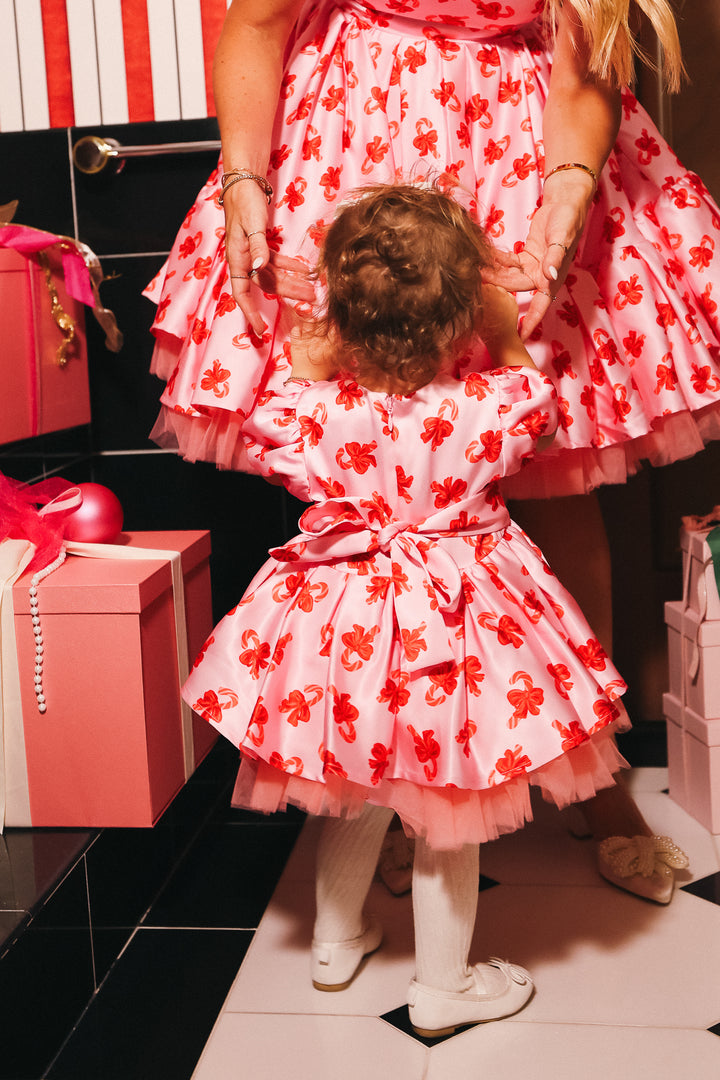 Baby Scottie Dress in Candy Canes