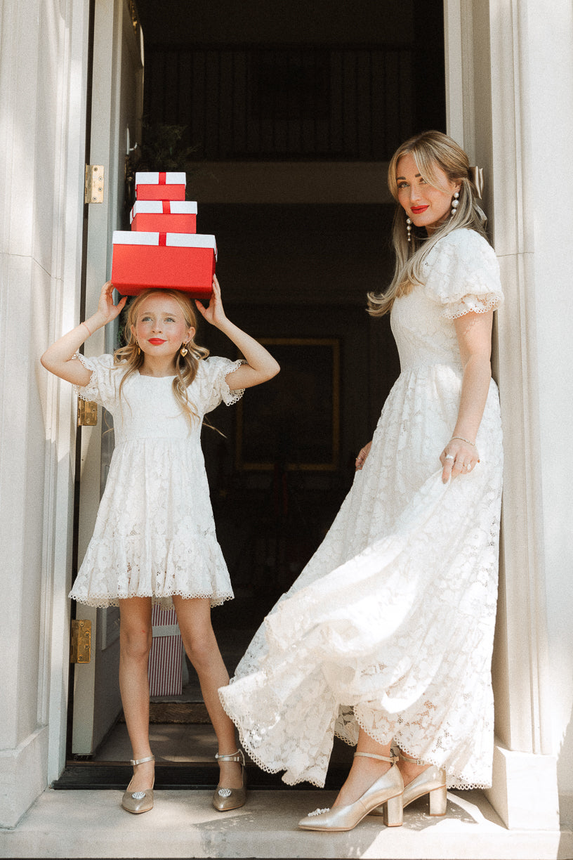 Secret Garden Dress in White Lace