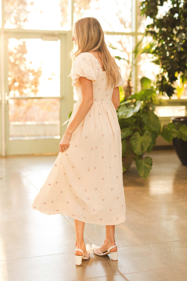 Serendipity Dress in Cream Floral