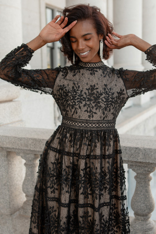 Sicily Dress in Black
