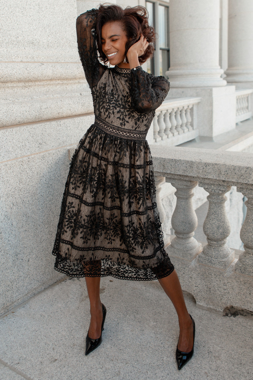 Sicily Dress in Black - FINAL SALE