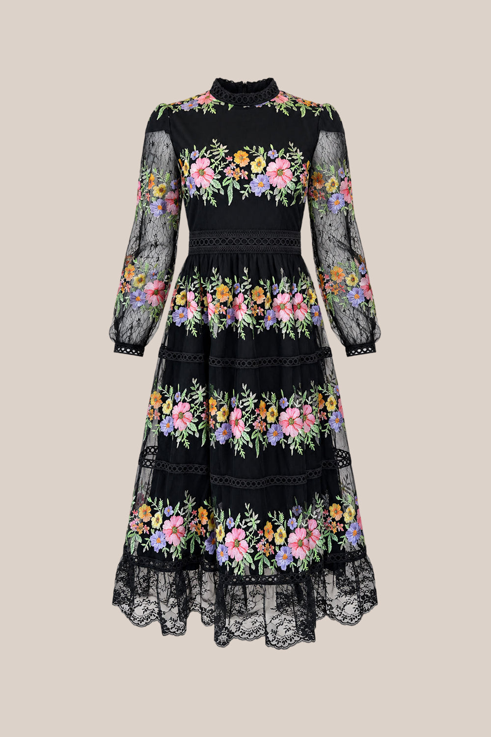 Sicily Dress in Moody Vivid Floral