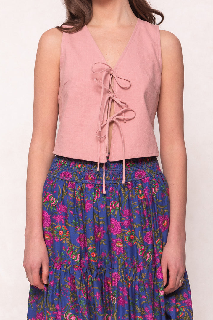 Skye Vest in Pink