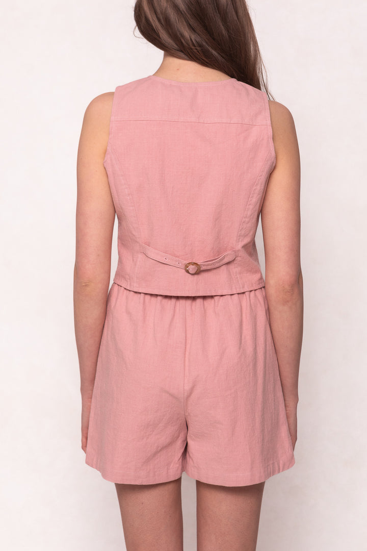 Skye Vest in Pink