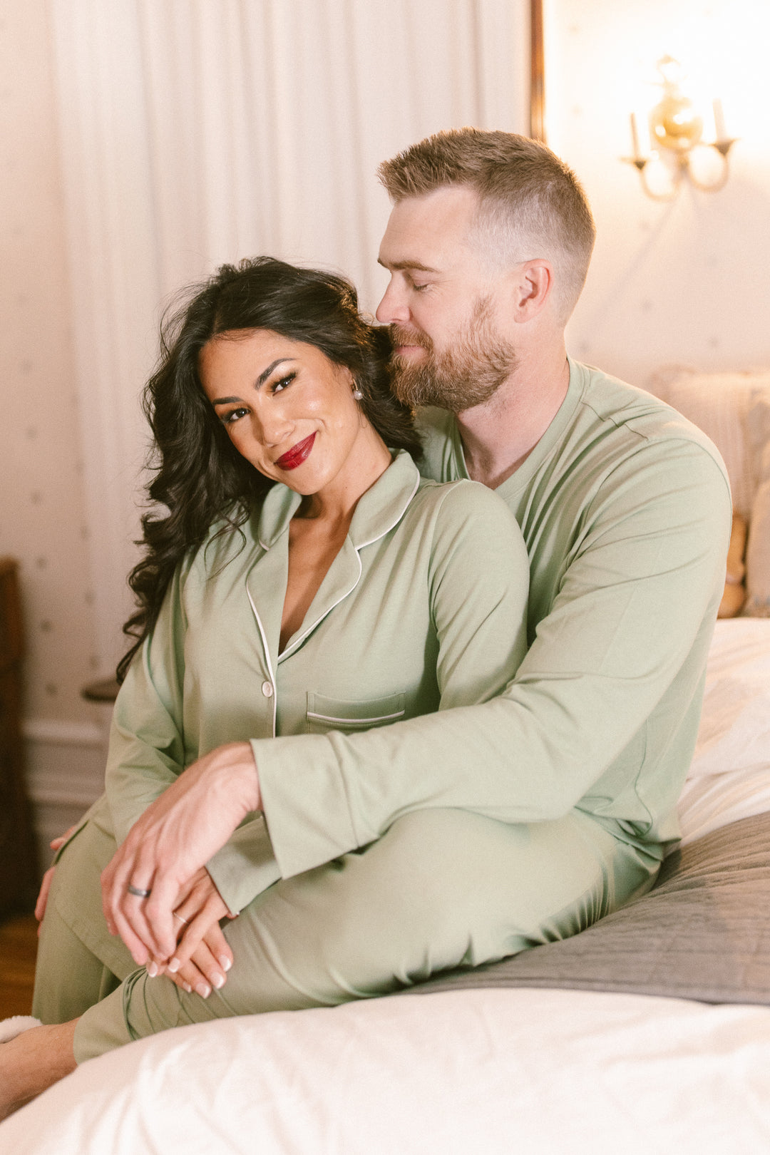 Mens So Soft Pajama Set in Green - FINAL SALE