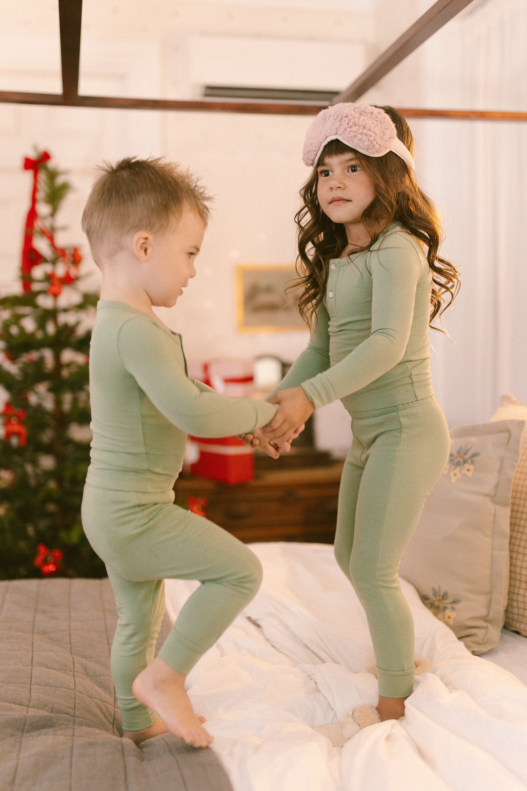 Kids So Soft Lounge Set in Green - FINAL SALE