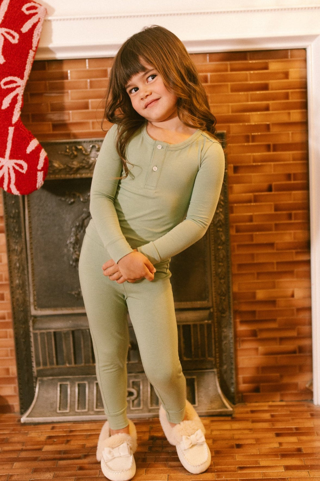 Kids So Soft Lounge Set in Green - FINAL SALE