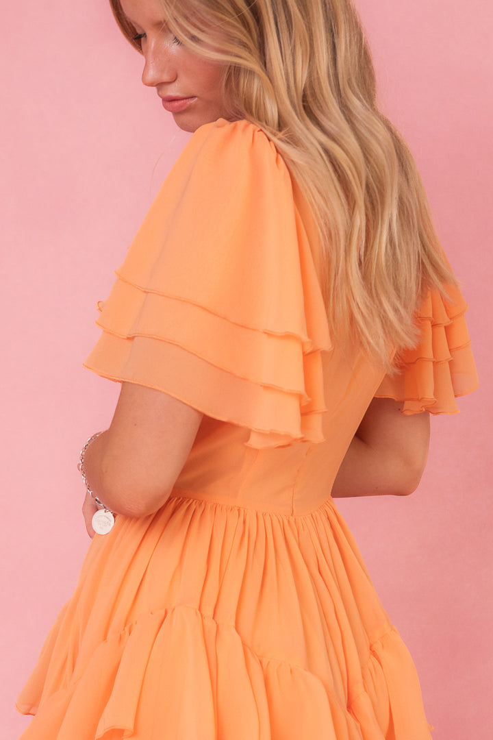 Solana Dress in Apricot