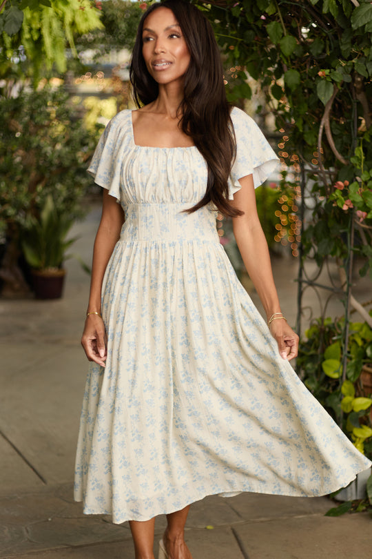 Sonoma Dress in Ivory Porcelain Fleur 4X Sonoma Dress in Ivory Porcelain Fleur 4X