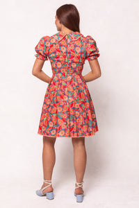Sophia Short Dress in Poppy