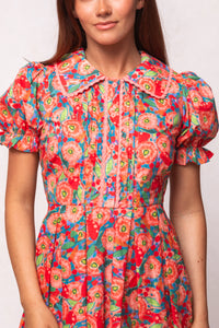 Sophia Short Dress in Poppy
