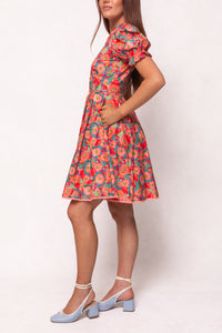Sophia Short Dress in Poppy