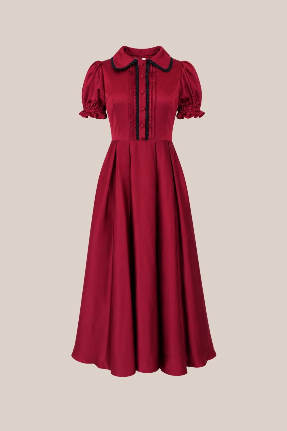 Sophia Dress in Garnet