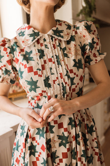 Sophia Dress in Louisa May Quilt