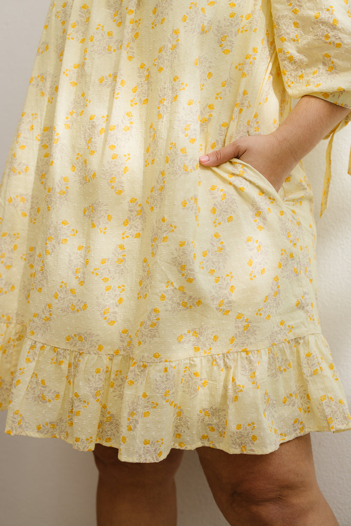 Sunny Dress in Yellow Floral