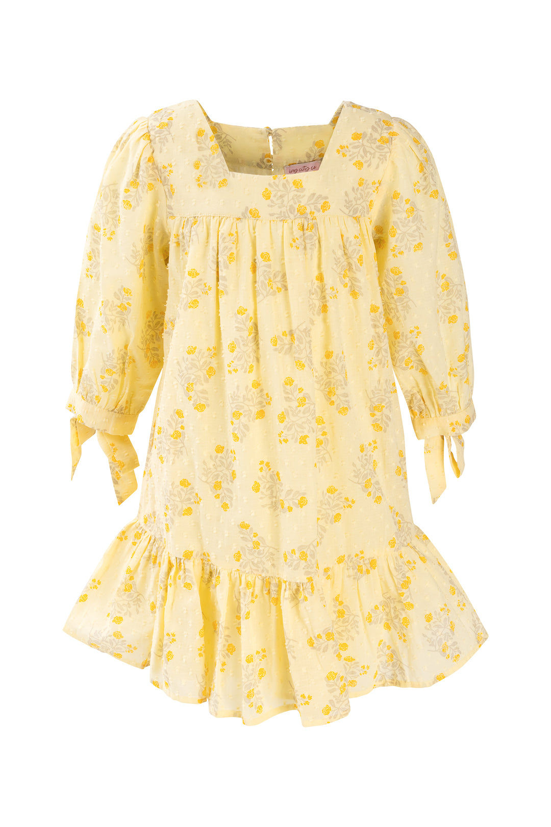 Mini Sunny Dress in Yellow Floral