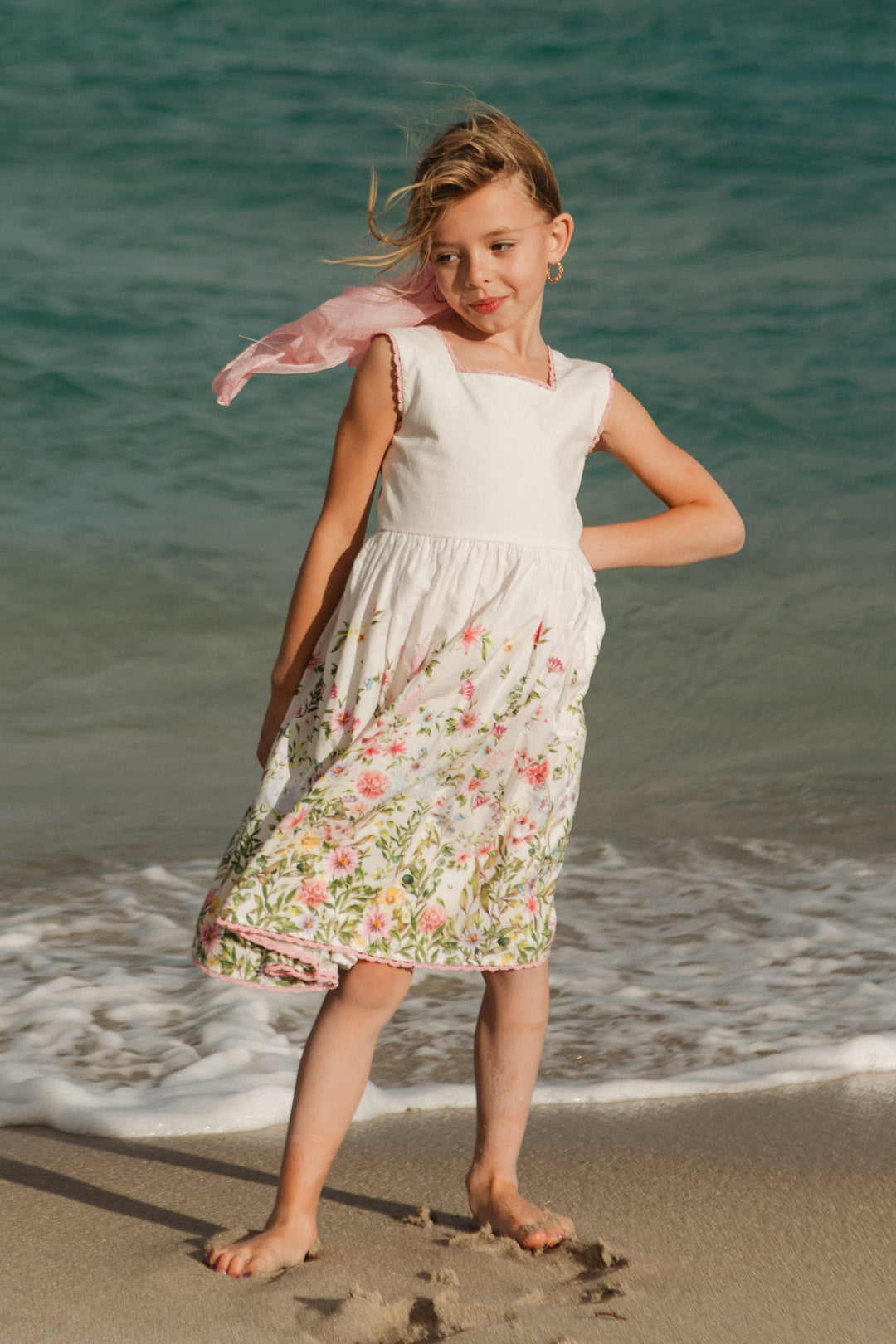 Mini Aspyn Dress in Pastel Floral