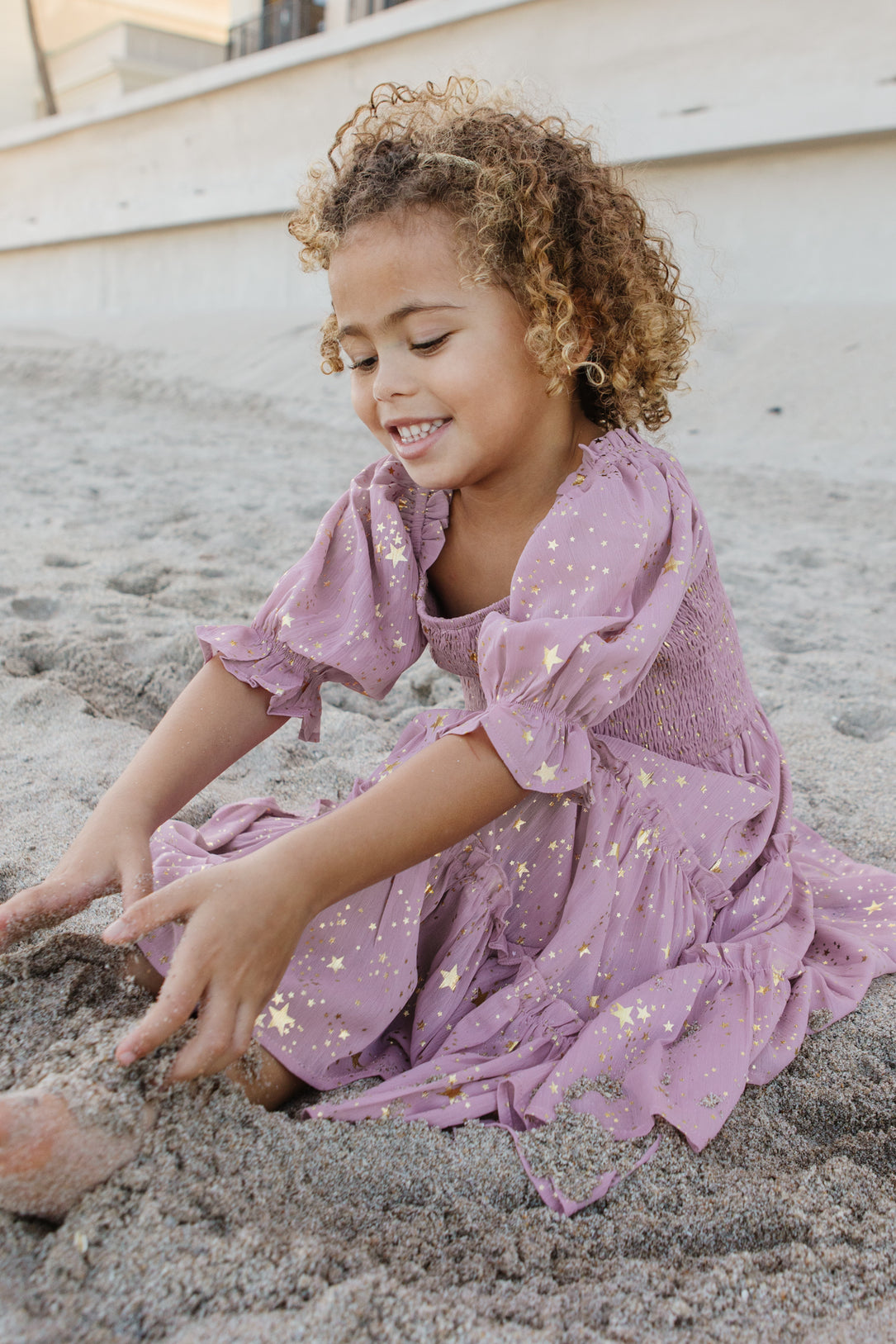 Mini Starry Nights Dress in Lilac
