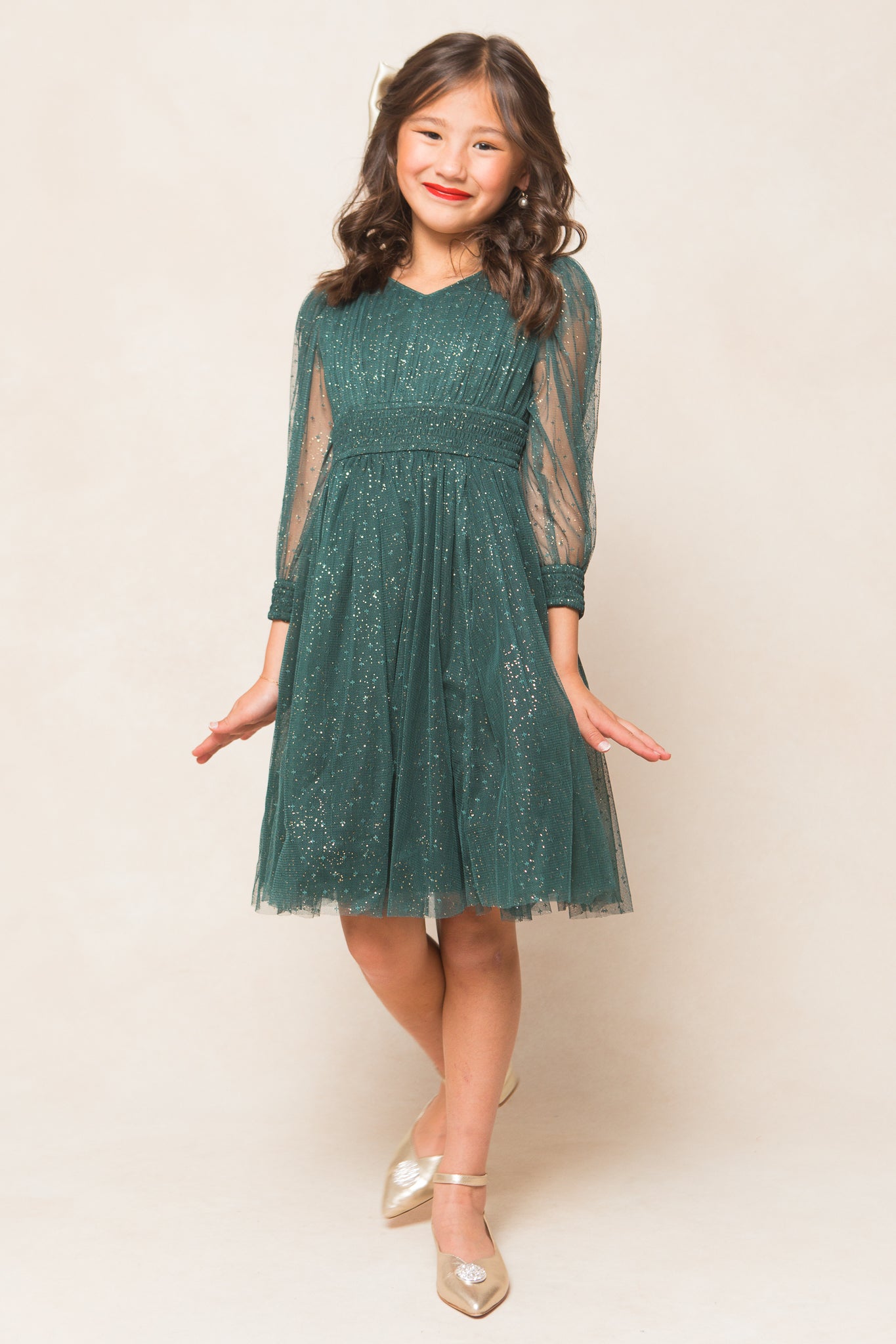 Ivy City Co emerald popular dress